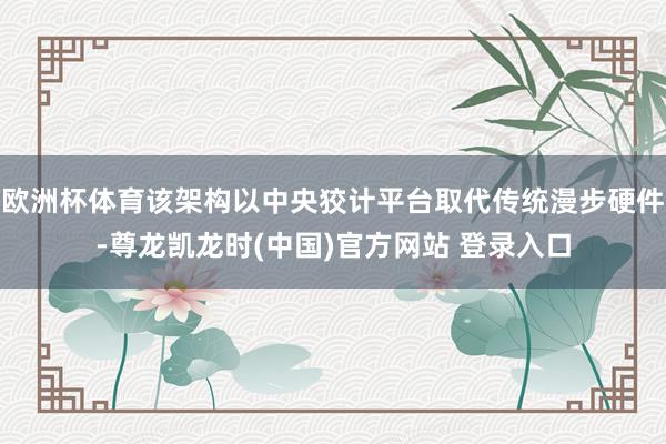 欧洲杯体育该架构以中央狡计平台取代传统漫步硬件-尊龙凯龙时(中国)官方网站 登录入口