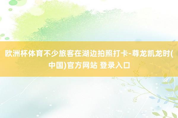 欧洲杯体育不少旅客在湖边拍照打卡-尊龙凯龙时(中国)官方网站 登录入口
