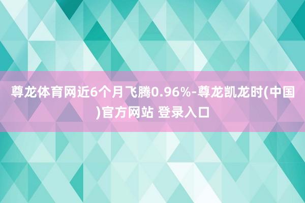 尊龙体育网近6个月飞腾0.96%-尊龙凯龙时(中国)官方网站 登录入口