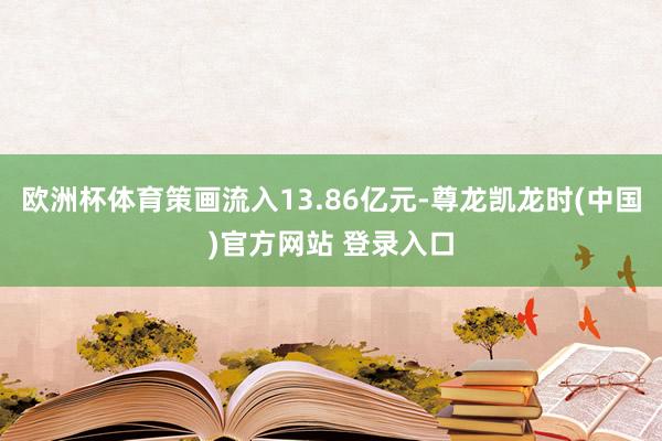 欧洲杯体育策画流入13.86亿元-尊龙凯龙时(中国)官方网站 登录入口