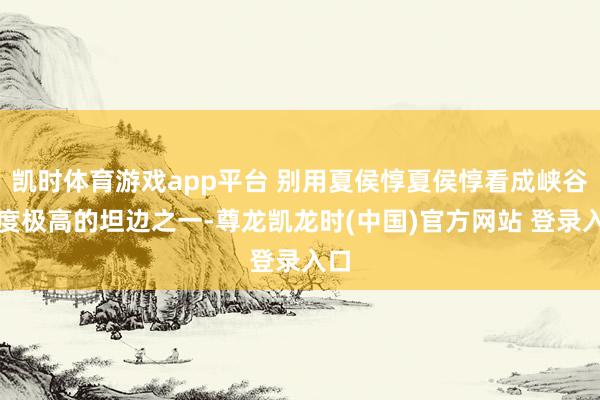 凯时体育游戏app平台 别用夏侯惇夏侯惇看成峡谷热度极高的坦边之一-尊龙凯龙时(中国)官方网站 登录入口